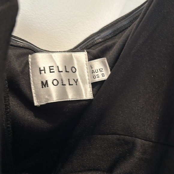 Worn once to wedding in March 2024. Black strapless size L hello Molly dress. - Picture 3 of 5